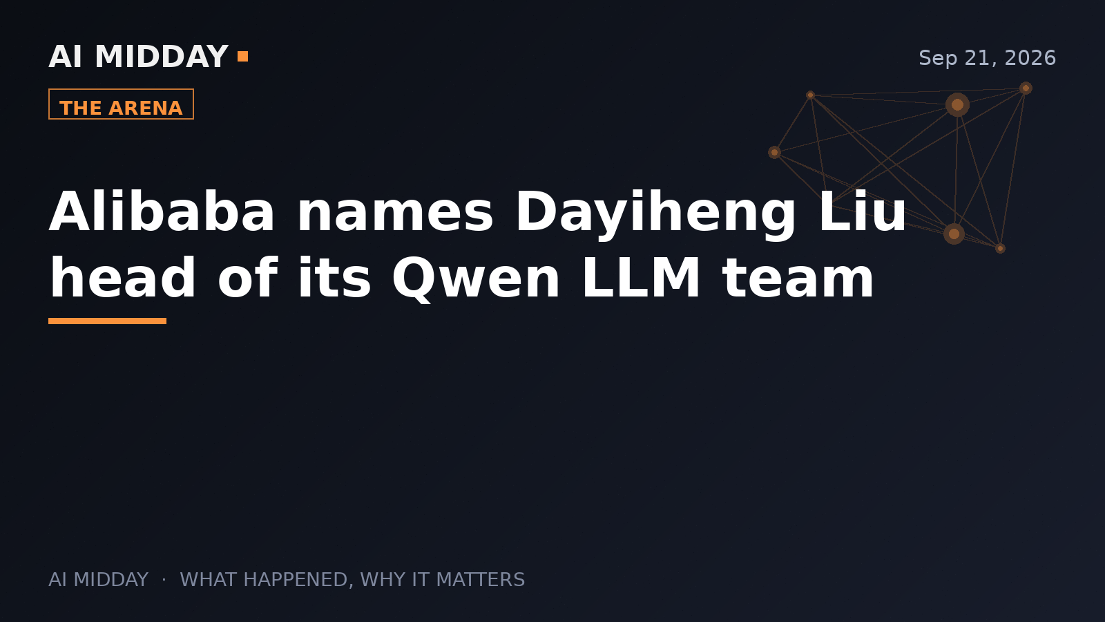 Alibaba names Dayiheng Liu head of its Qwen LLM team