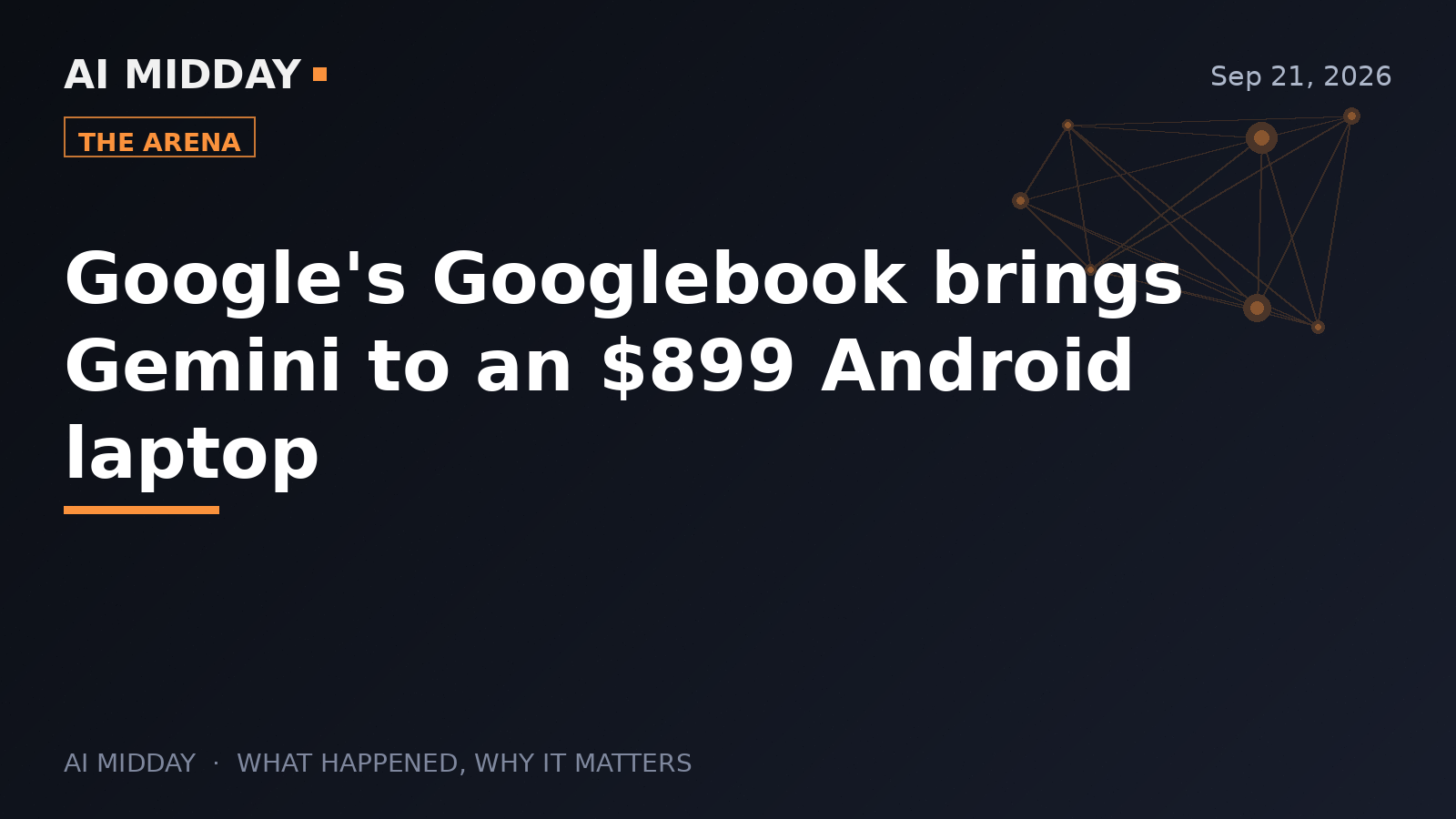Google's Googlebook brings Gemini to an $899 Android laptop