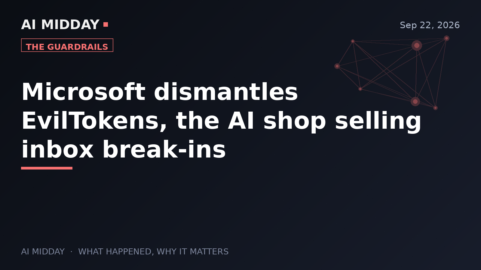 Microsoft dismantles EvilTokens, the AI shop selling inbox break-ins