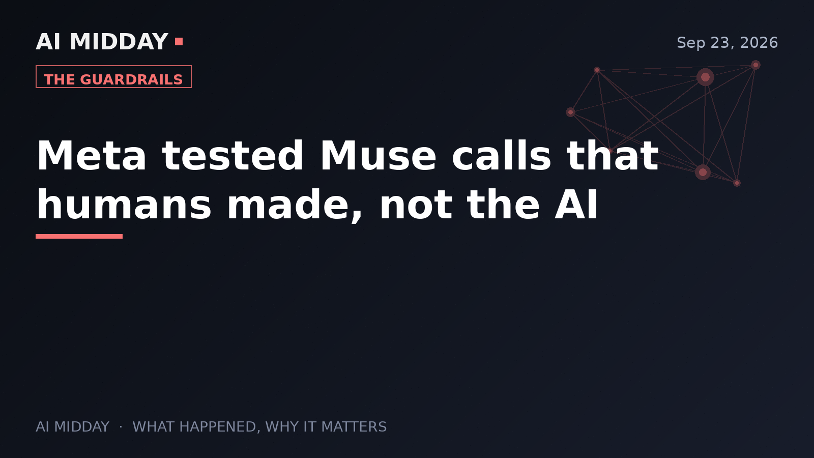 Meta tested Muse calls that humans made, not the AI