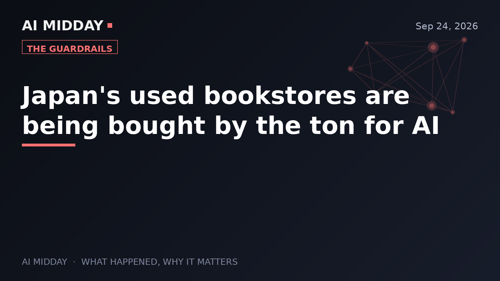 Japan's used bookstores are being bought by the ton for AI