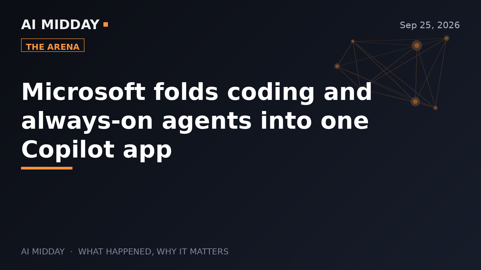 Microsoft folds coding and always-on agents into one Copilot app