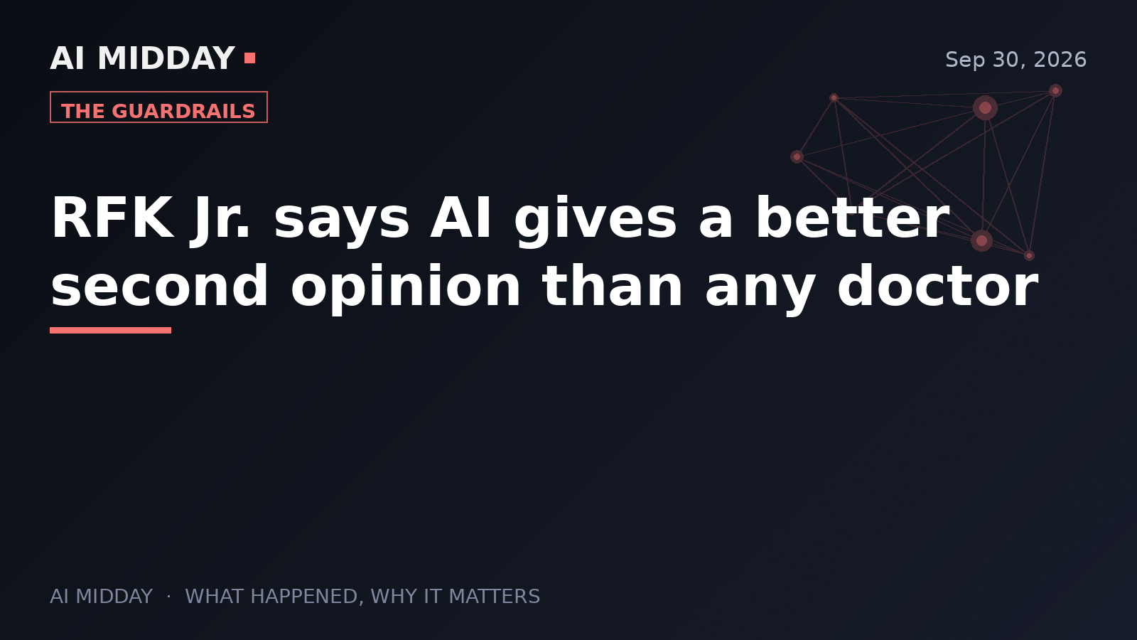 RFK Jr. says AI gives a better second opinion than any doctor
