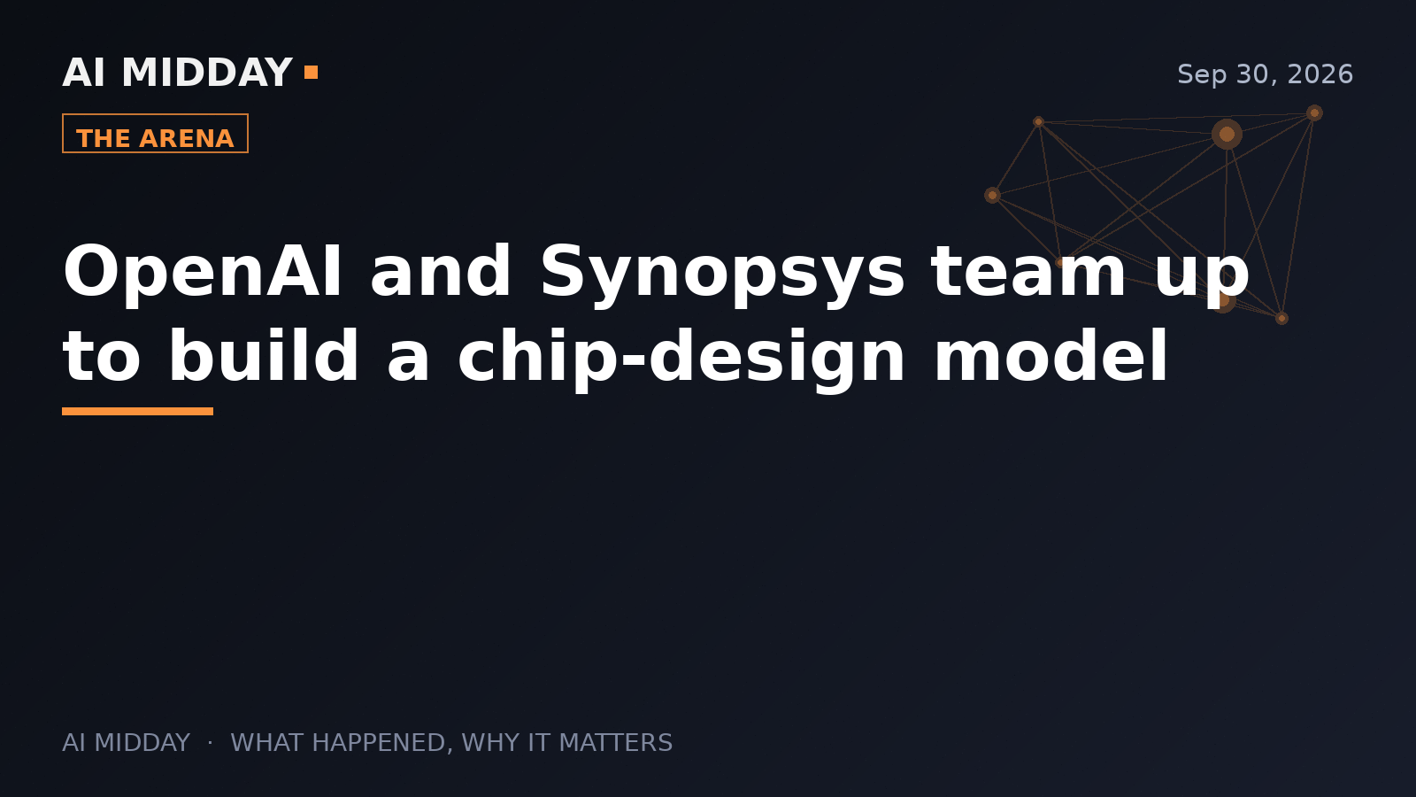 OpenAI and Synopsys team up to build a chip-design model
