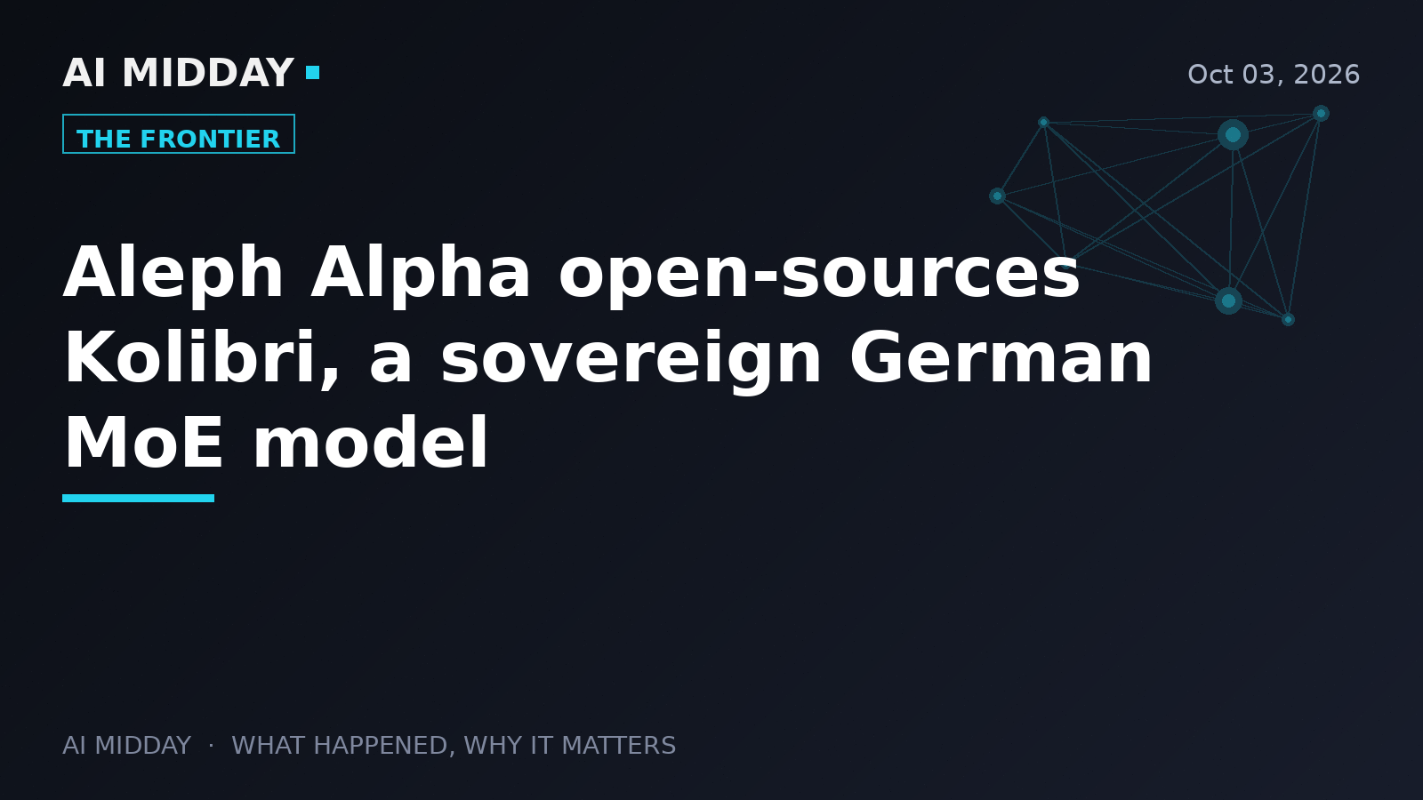 Aleph Alpha open-sources Kolibri, a sovereign German MoE model