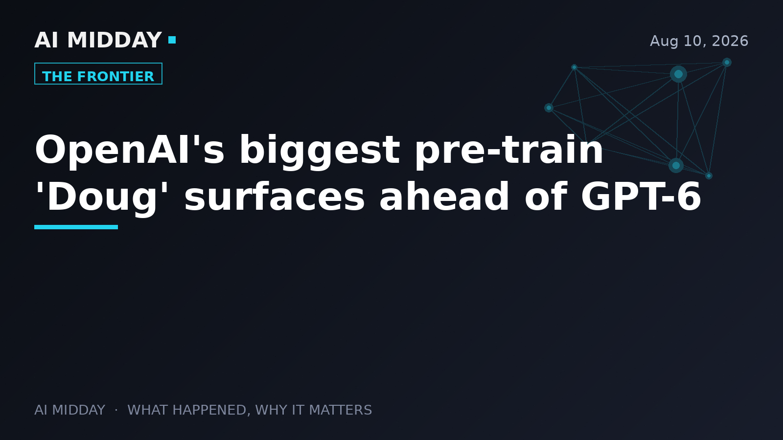 OpenAI's biggest pre-train 'Doug' surfaces ahead of GPT-6