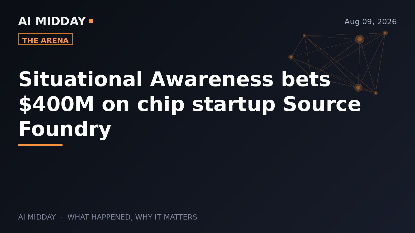 Situational Awareness bets $400M on chip startup Source Foundry