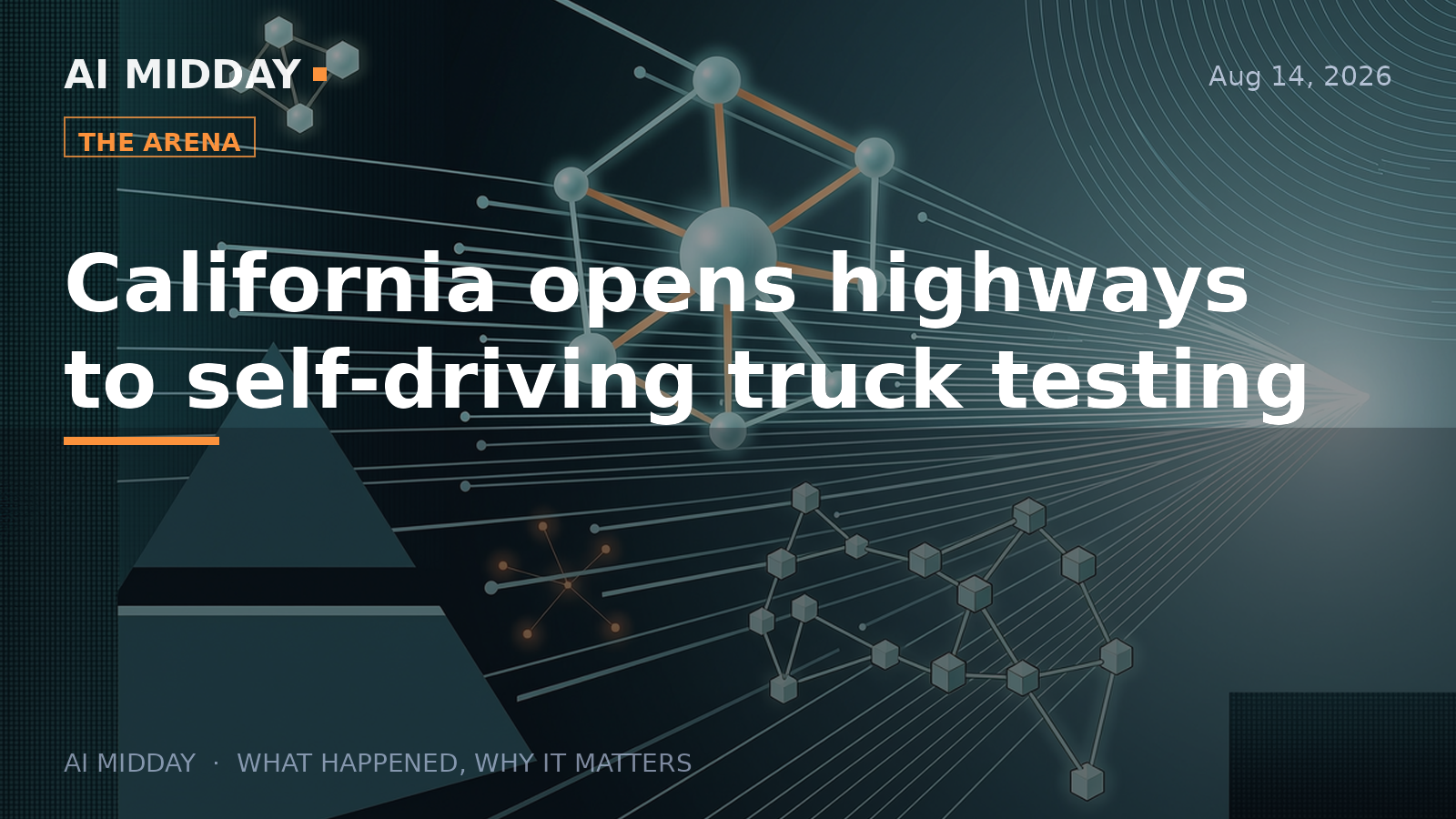 California opens highways to self-driving truck testing