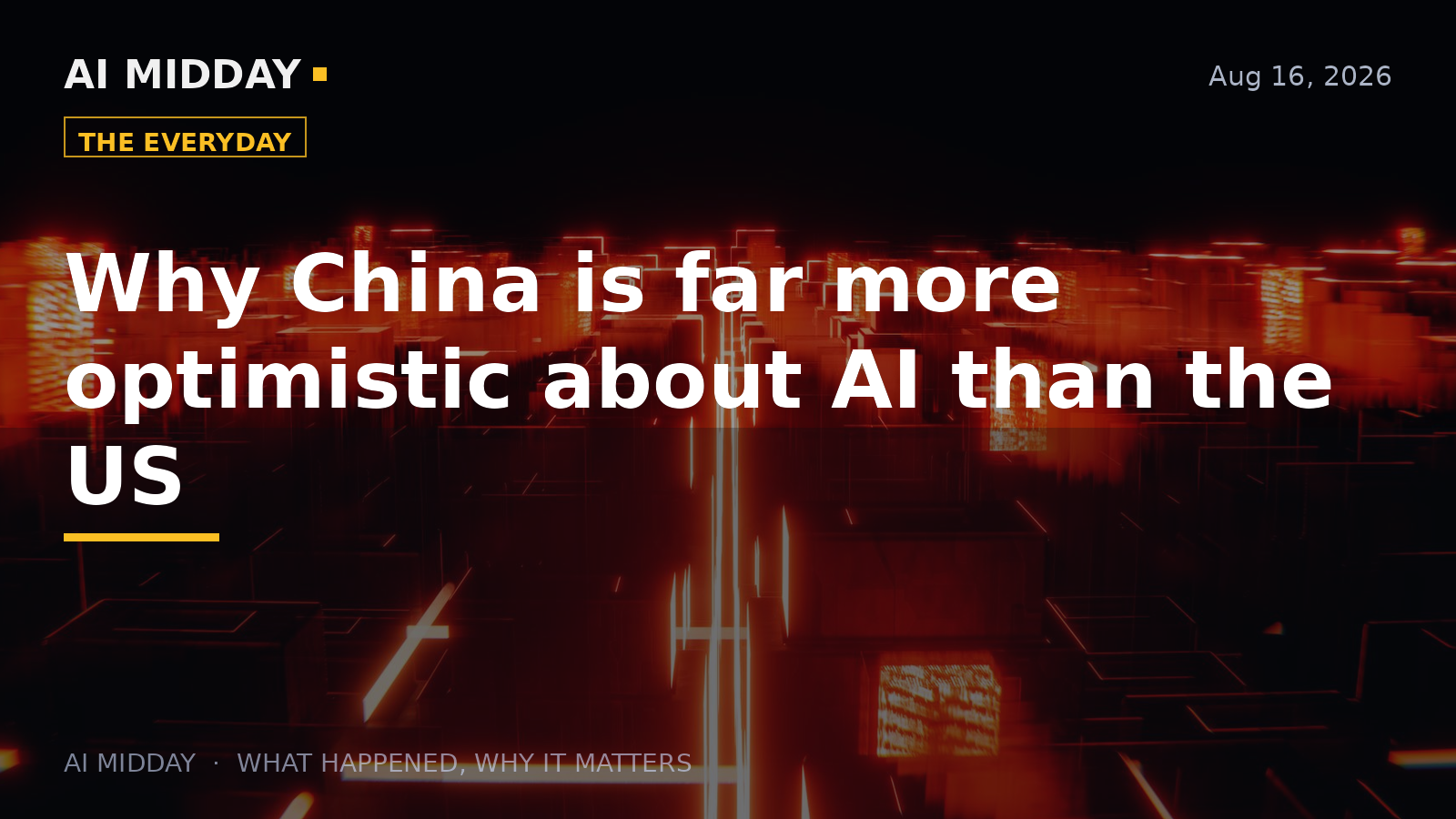 Why China is far more optimistic about AI than the US