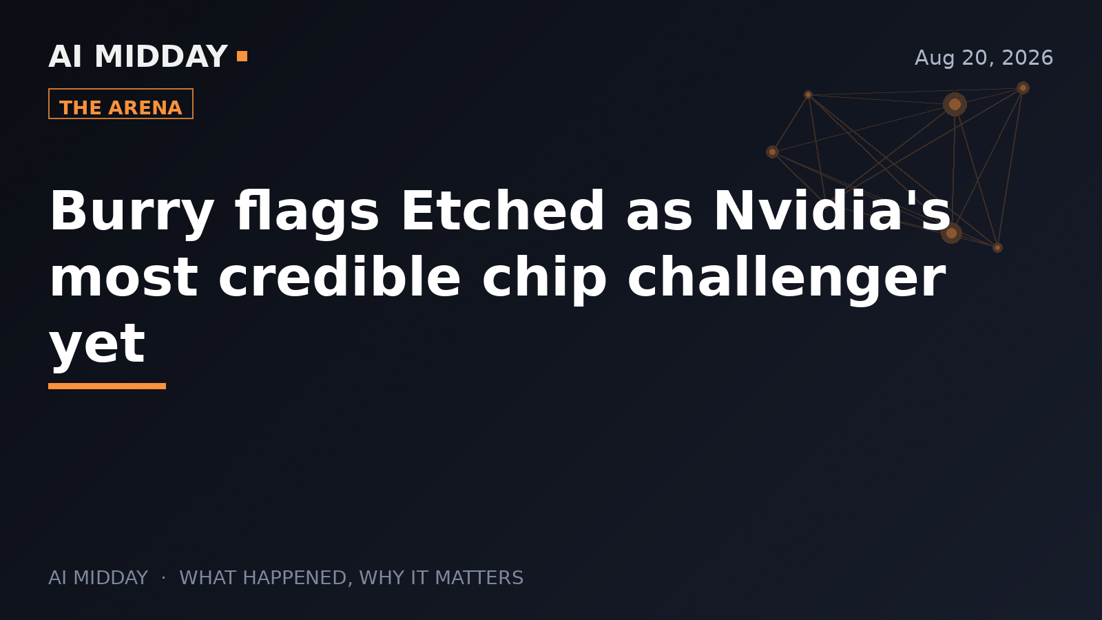 Burry flags Etched as Nvidia's most credible chip challenger yet