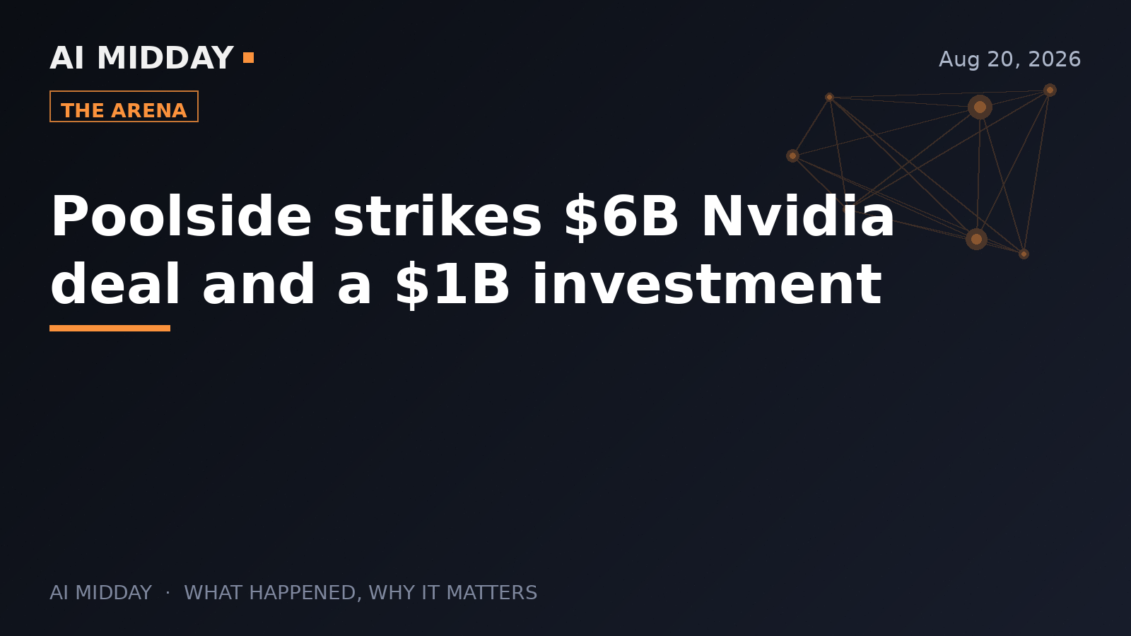 Poolside strikes $6B Nvidia deal and a $1B investment