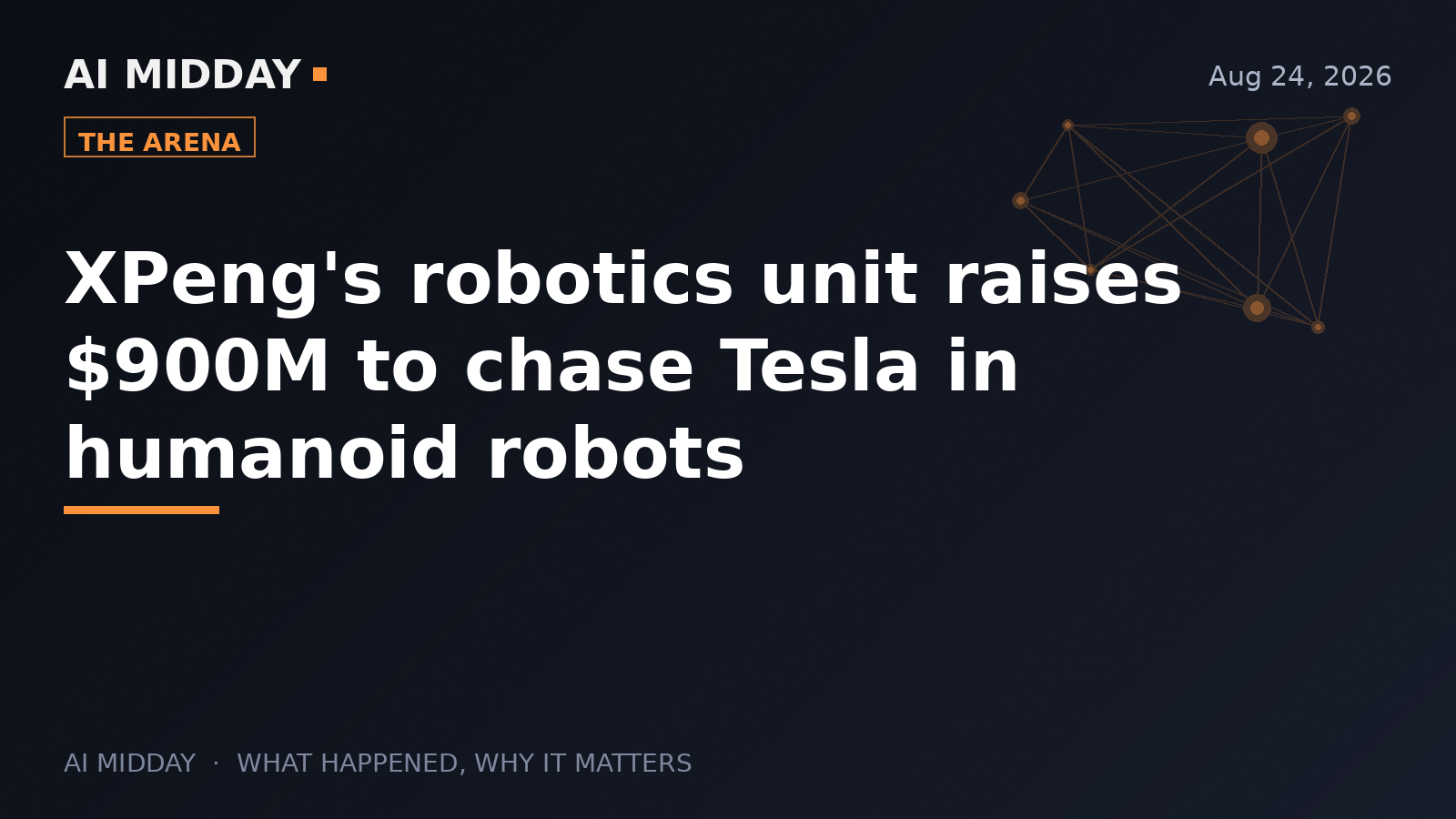 XPeng's robotics unit raises $900M to chase Tesla in humanoid robots