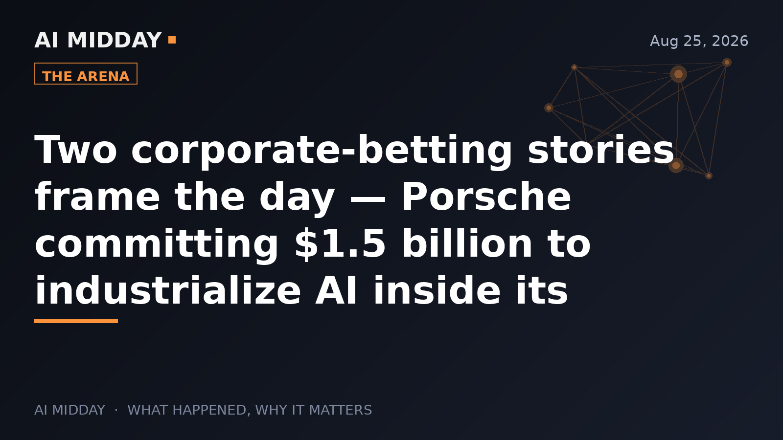 Porsche signs $1.5B AI deal with Tata Consultancy