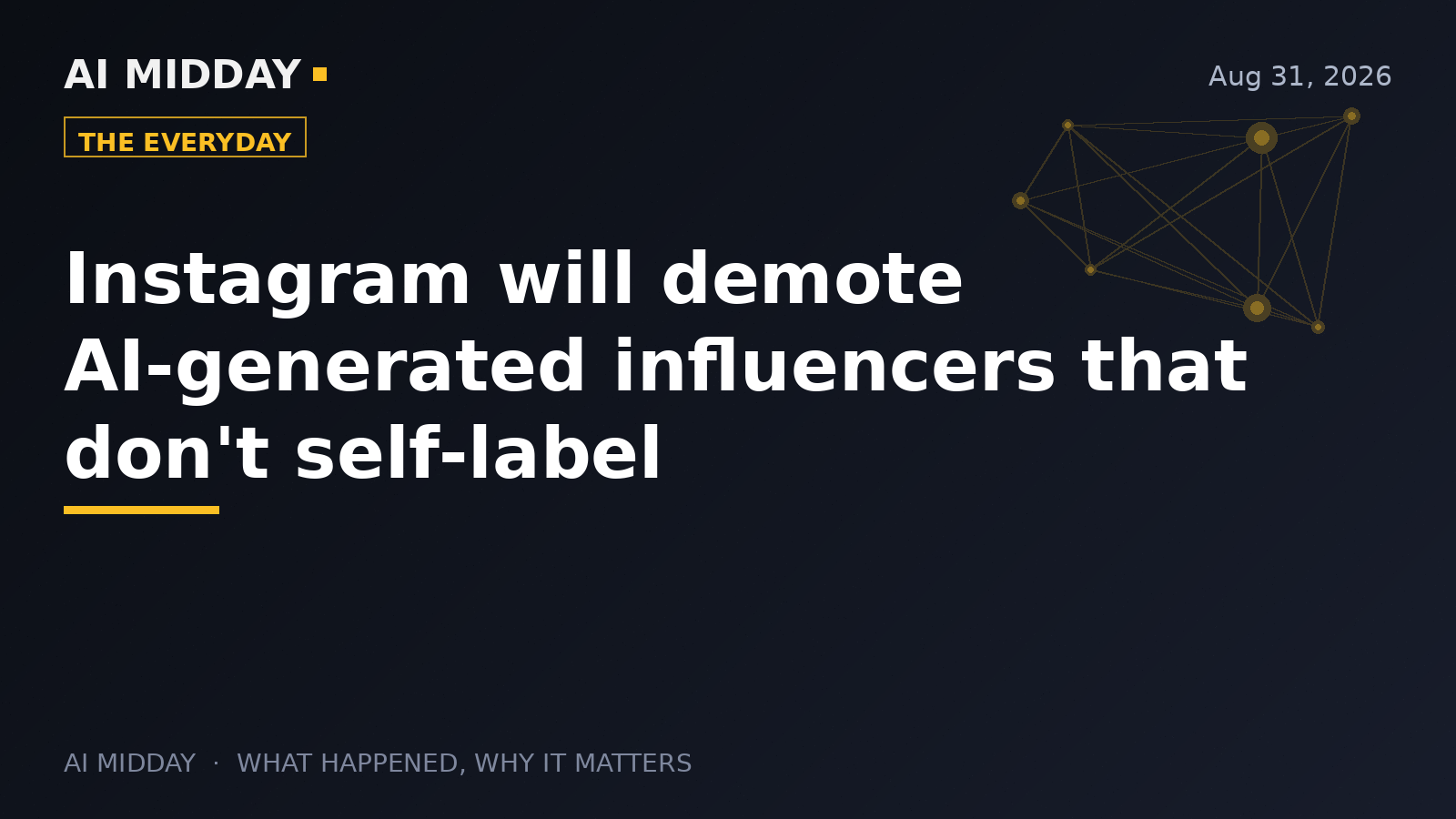 Instagram will demote AI-generated influencers that don't self-label