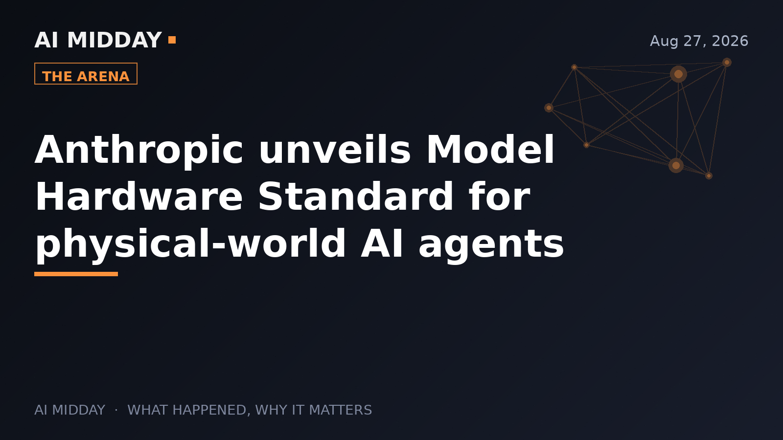 Anthropic unveils Model Hardware Standard for physical-world AI agents