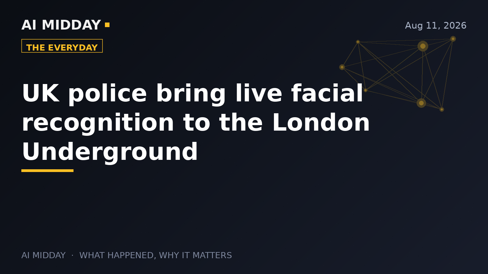 UK police bring live facial recognition to the London Underground