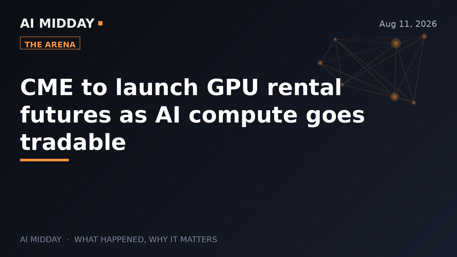 CME to launch GPU rental futures as AI compute goes tradable