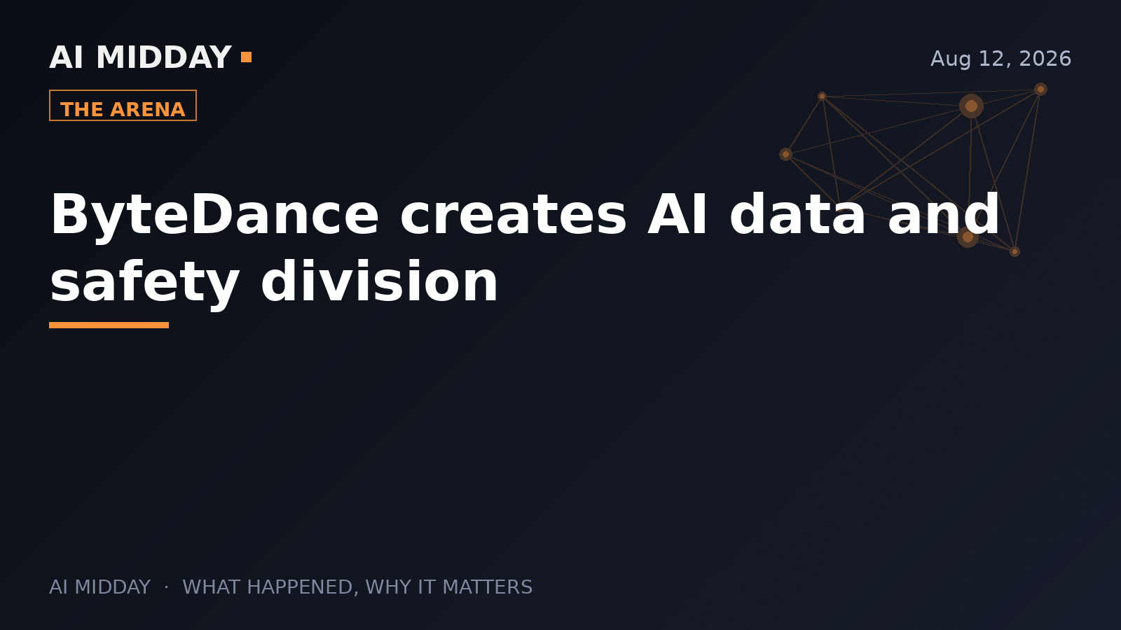 ByteDance creates AI data and safety division