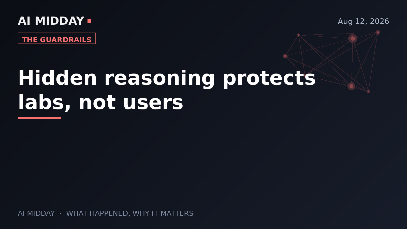 The Take — Hidden reasoning protects labs, not users