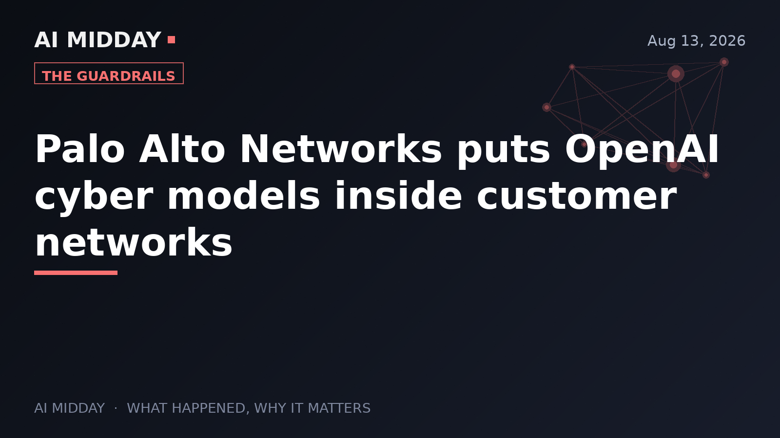 Palo Alto Networks puts OpenAI cyber models inside customer networks