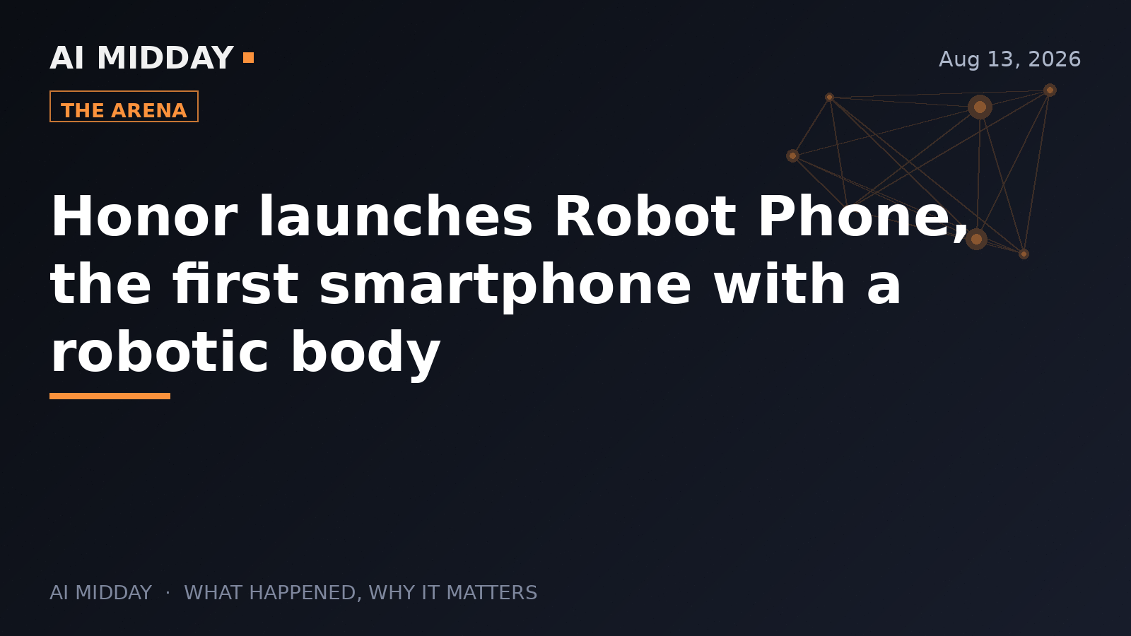 Honor launches Robot Phone, the first smartphone with a robotic body