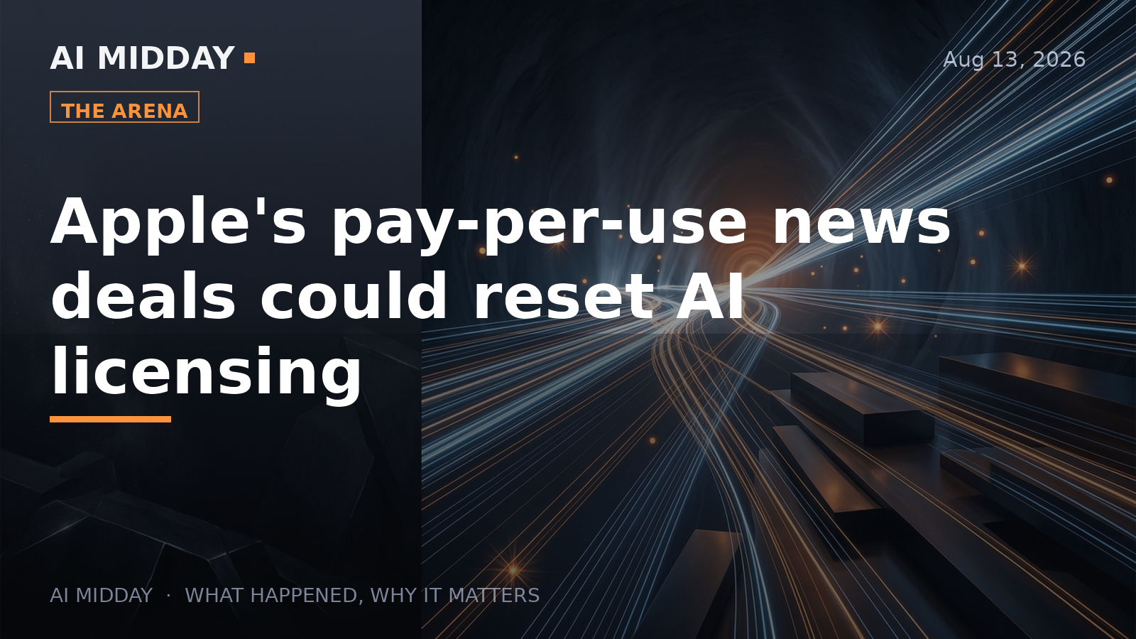 Apple's pay-per-use news deals could reset AI licensing