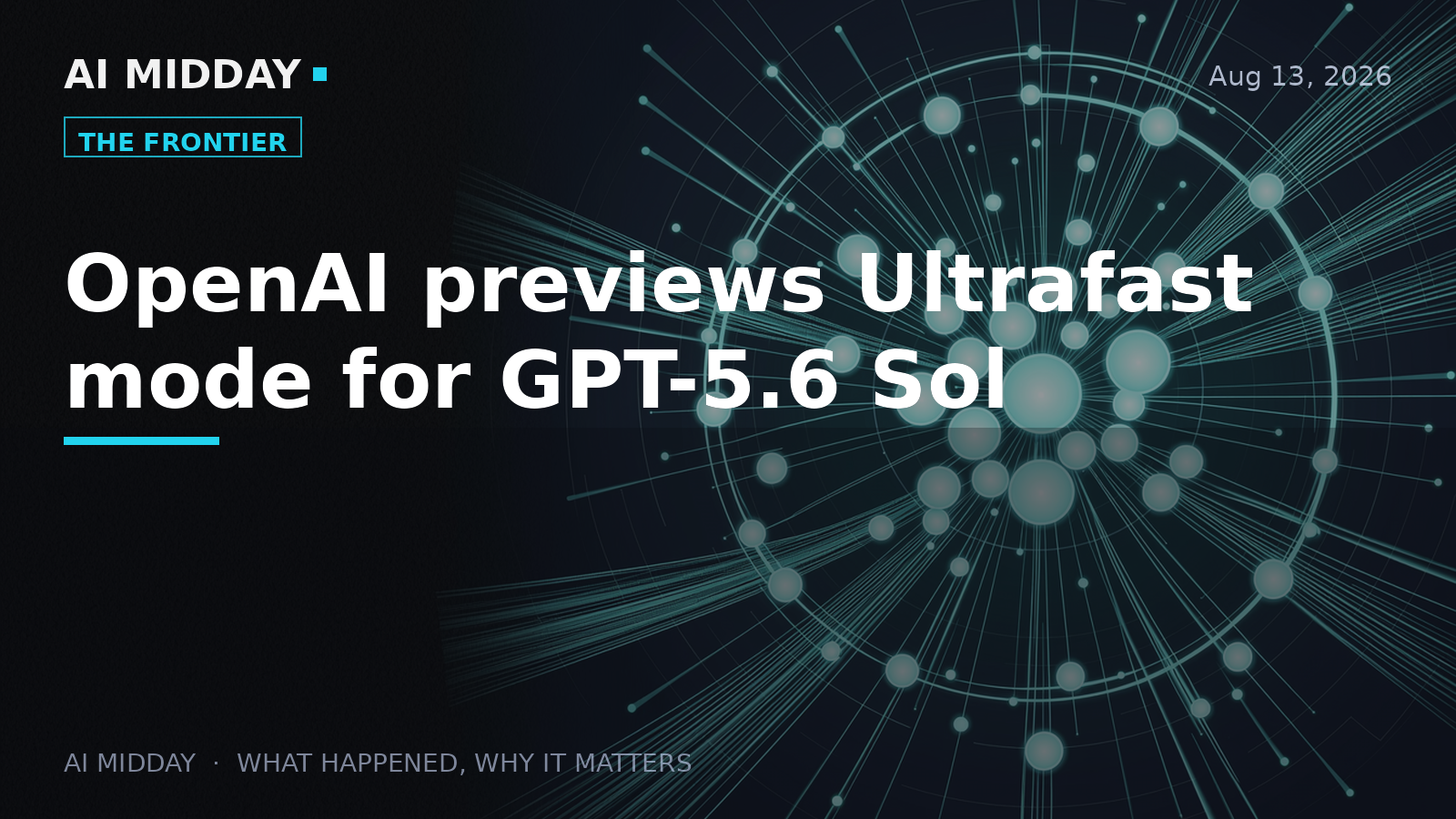 OpenAI previews Ultrafast mode for GPT-5.6 Sol