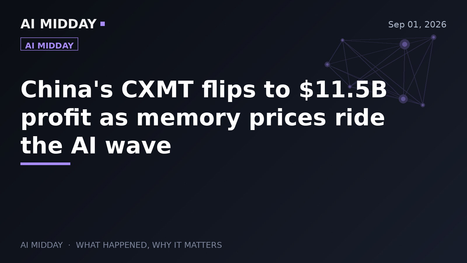 China's CXMT flips to $11.5B profit as memory prices ride the AI wave