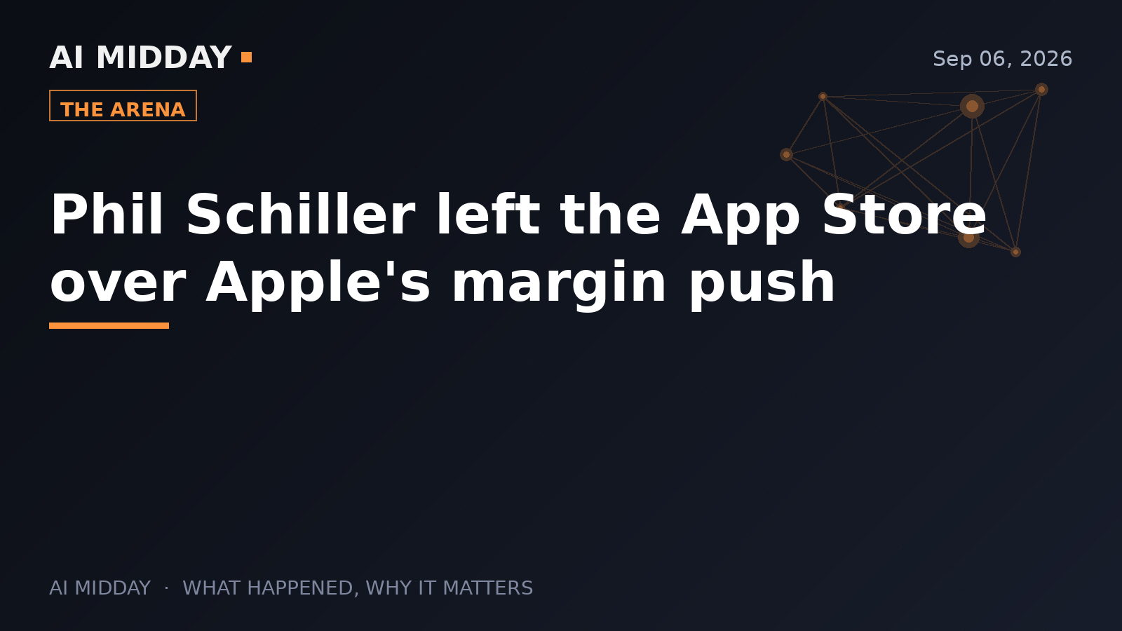 Phil Schiller left the App Store over Apple's margin push