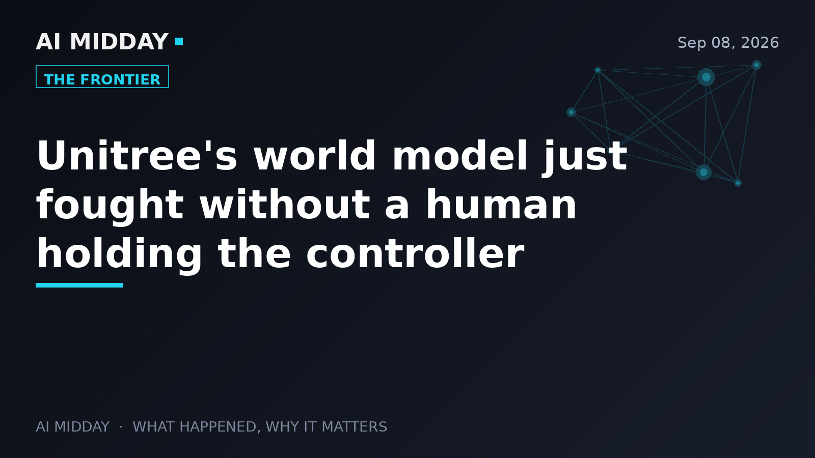 Unitree's world model just fought without a human holding the controller