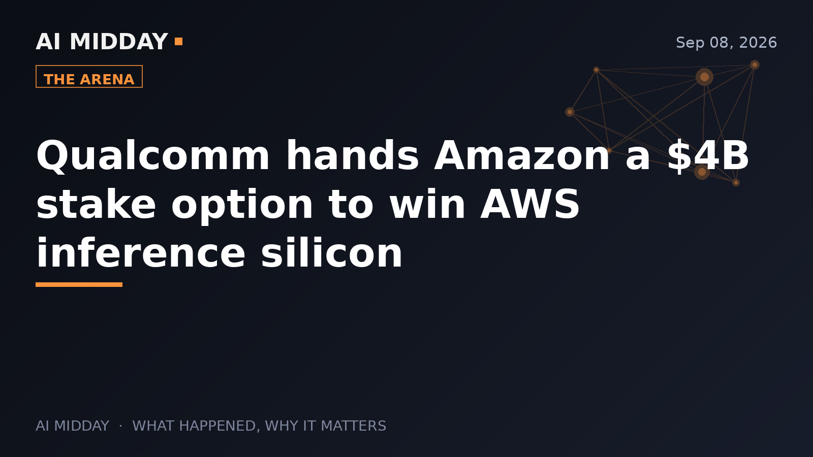 Qualcomm hands Amazon a $4B stake option to win AWS inference silicon