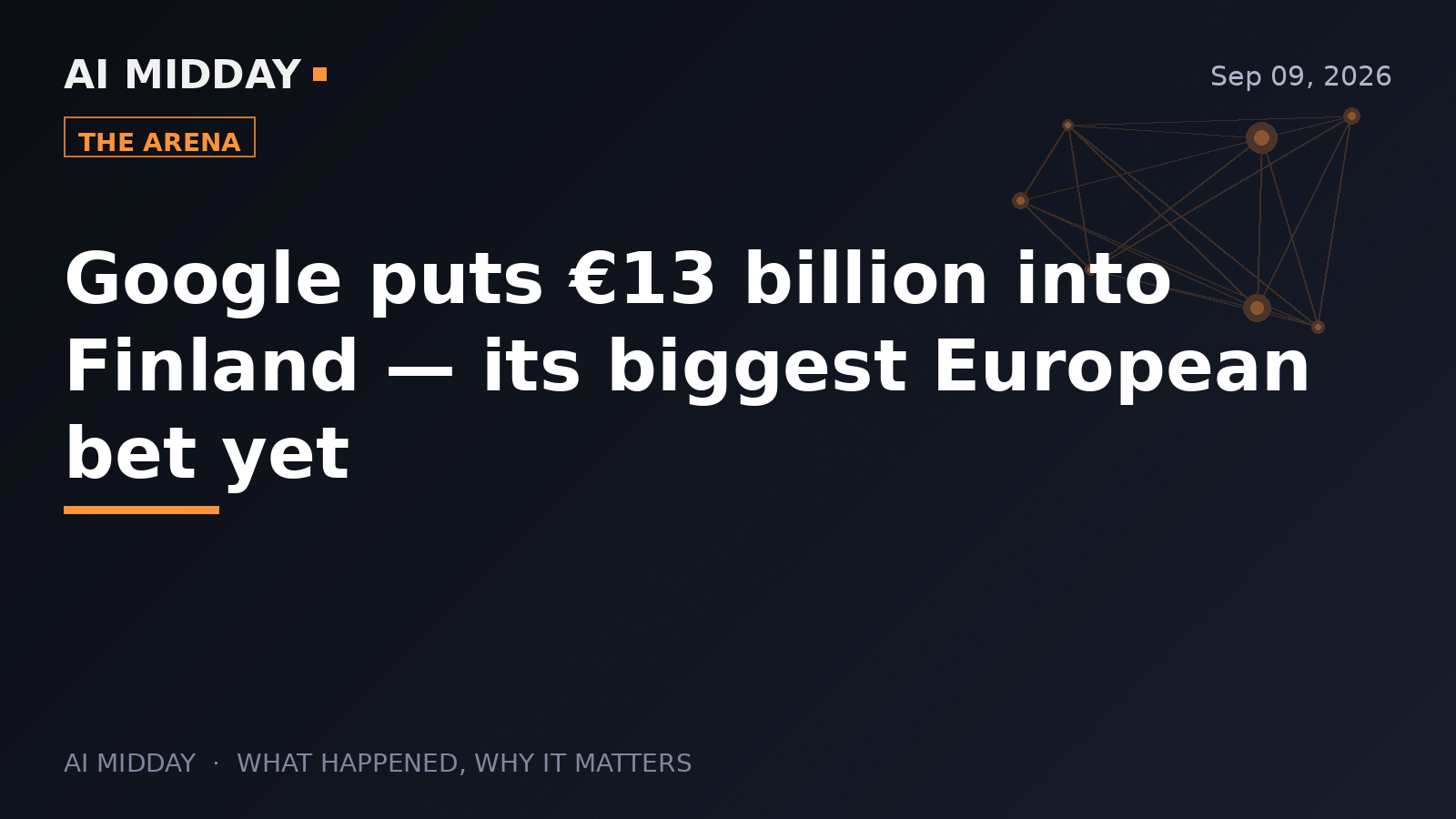 Google puts €13 billion into Finland — its biggest European bet yet