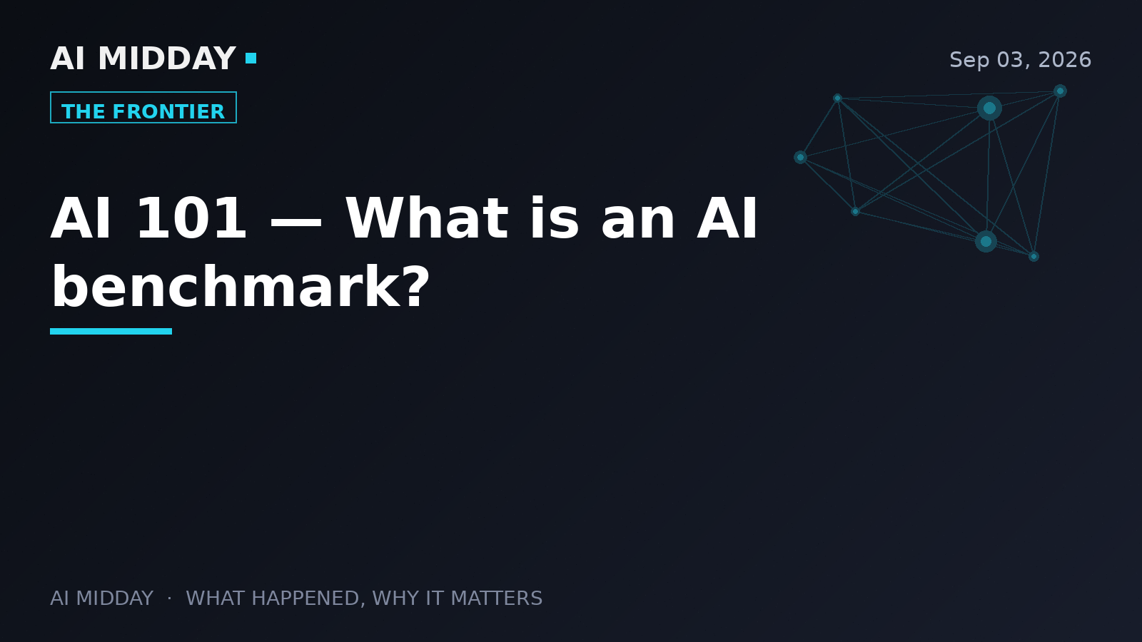 AI 101 — What is an AI benchmark?