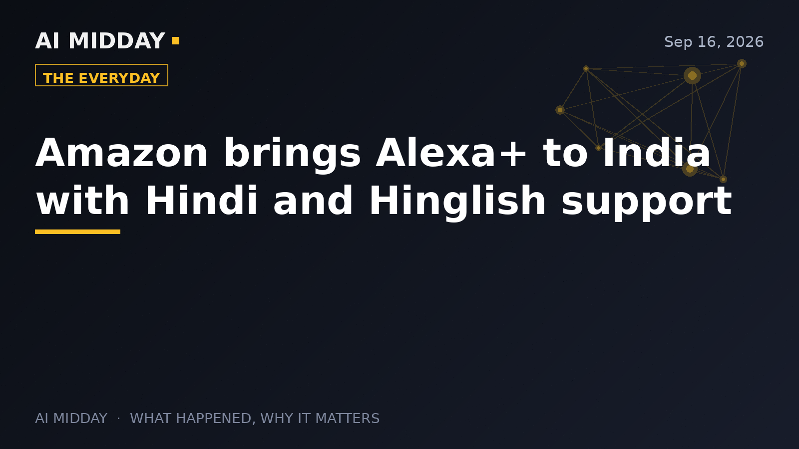 Amazon brings Alexa+ to India with Hindi and Hinglish support