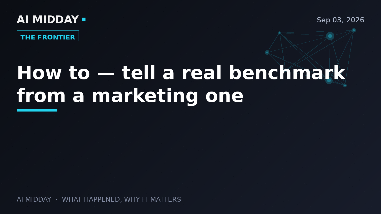 How to — tell a real benchmark from a marketing one