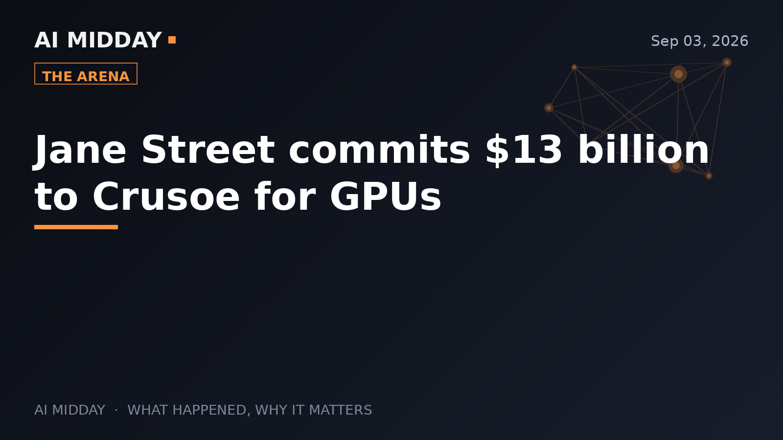 Jane Street commits $13 billion to Crusoe for GPUs