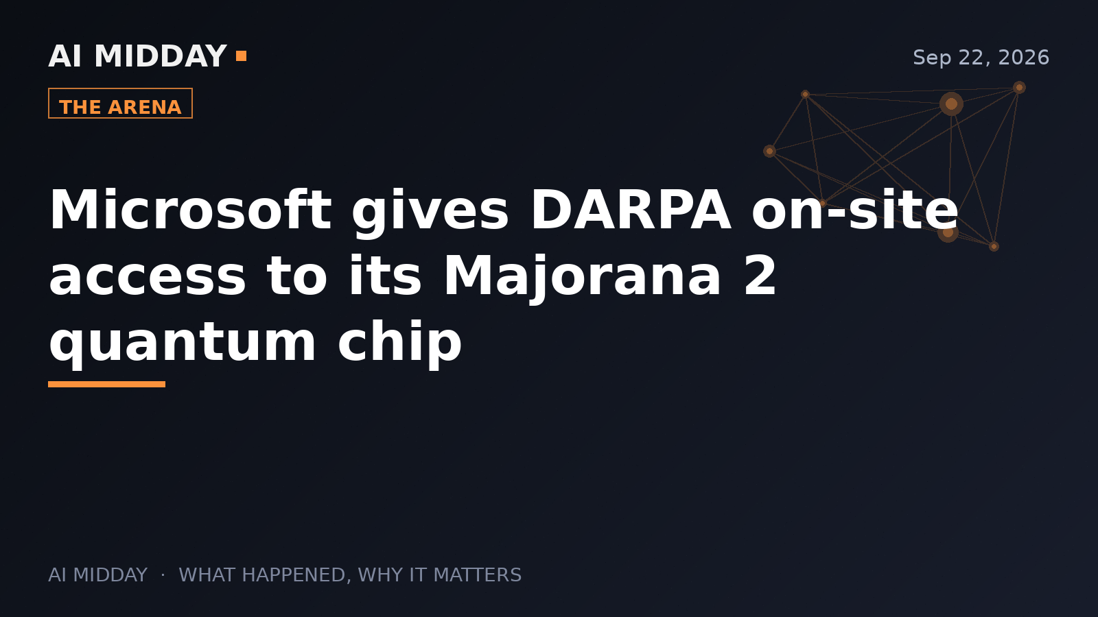 Microsoft gives DARPA on-site access to its Majorana 2 quantum chip