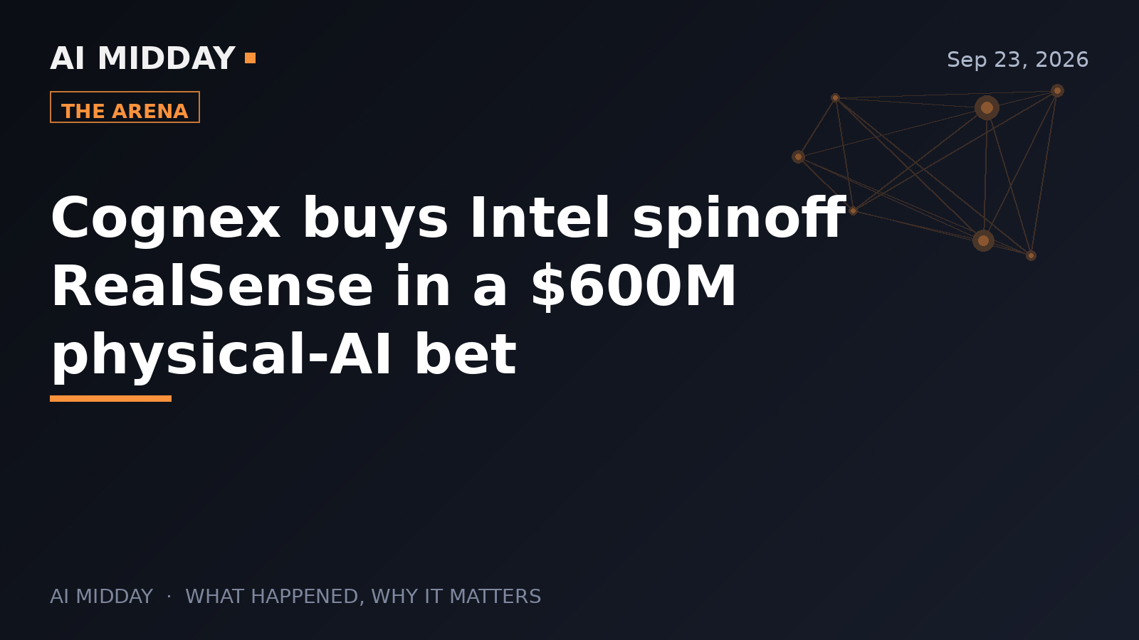 Cognex buys Intel spinoff RealSense in a $600M physical-AI bet