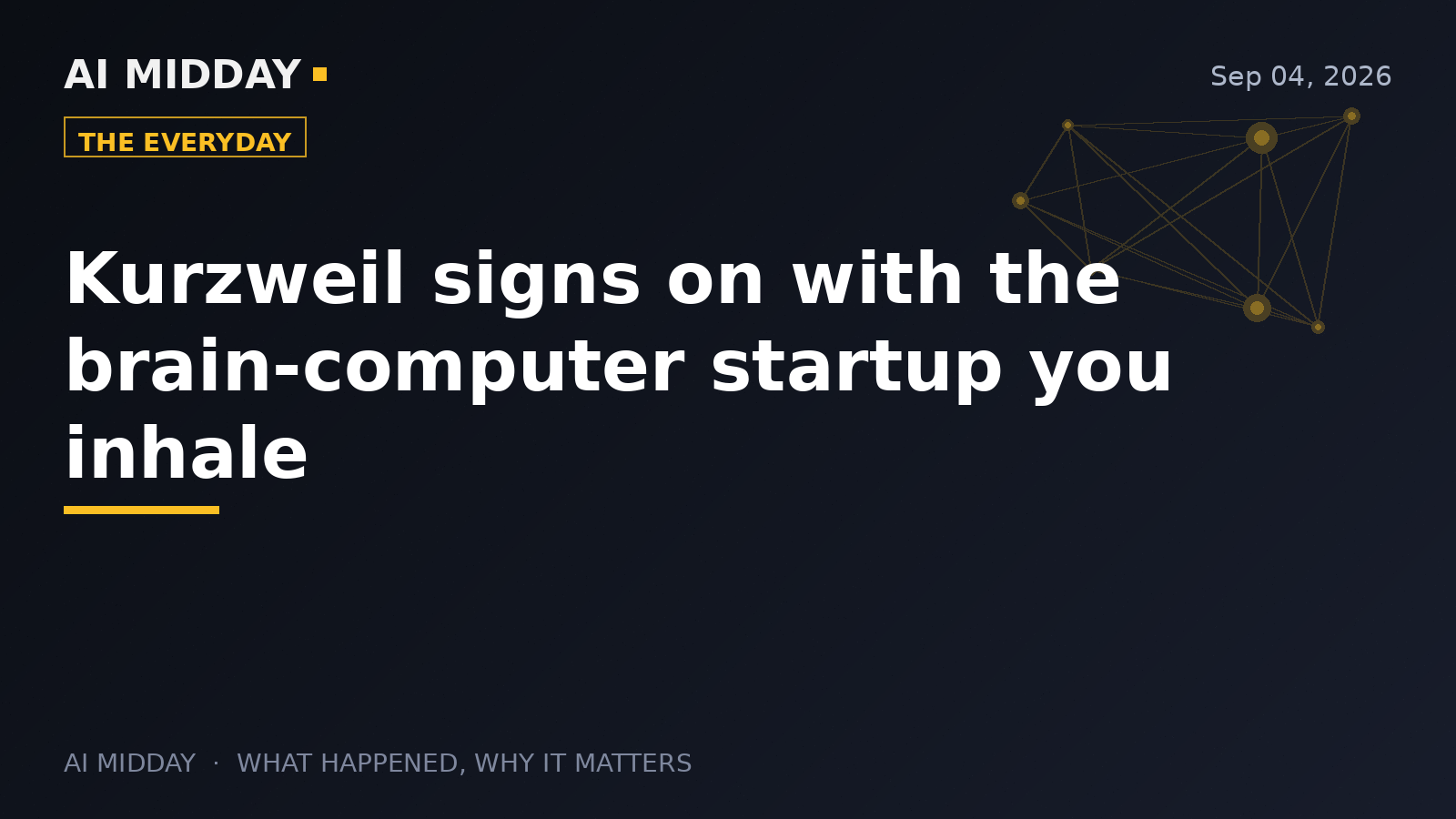 Kurzweil signs on with the brain-computer startup you inhale