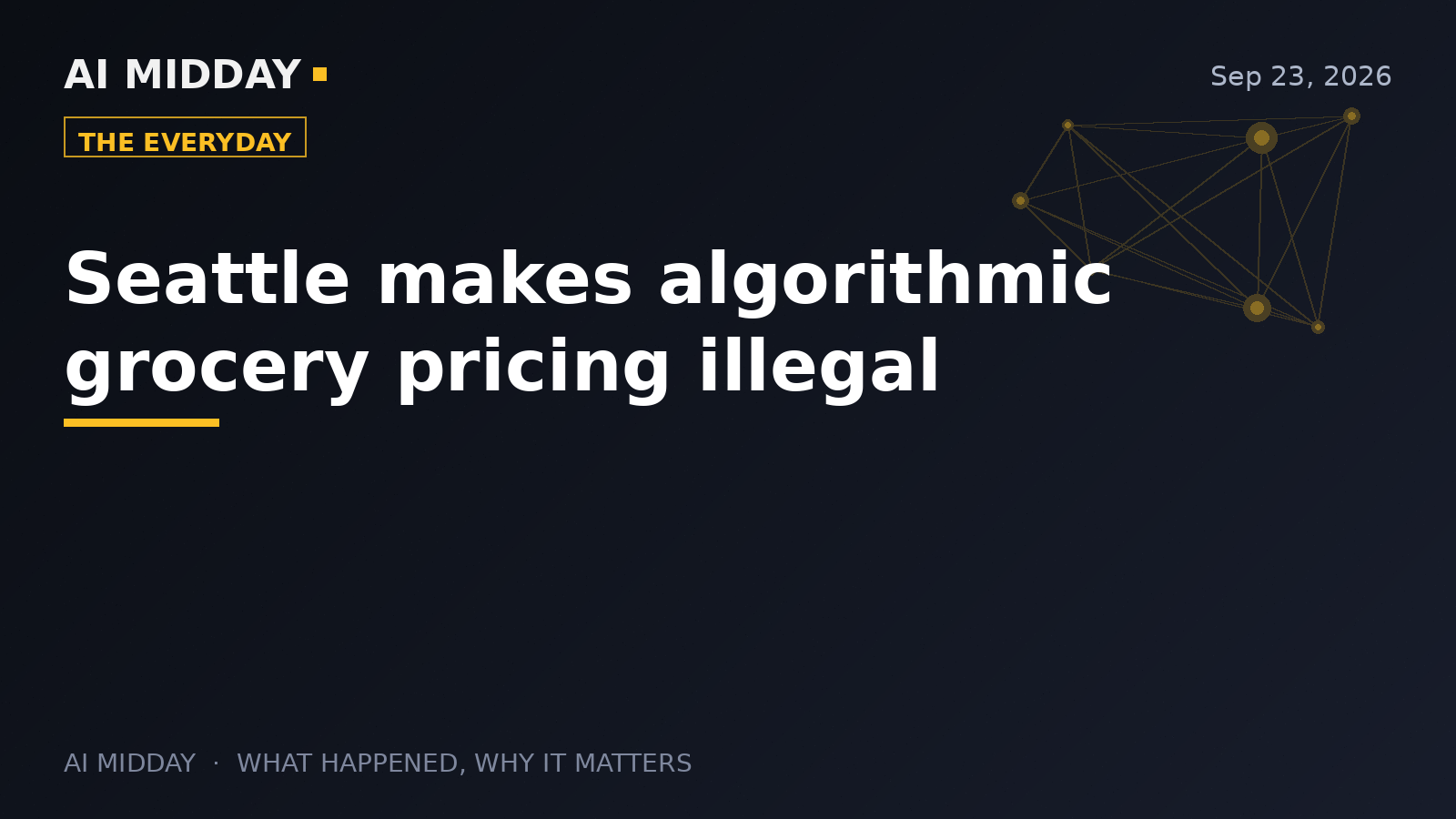 Seattle makes algorithmic grocery pricing illegal