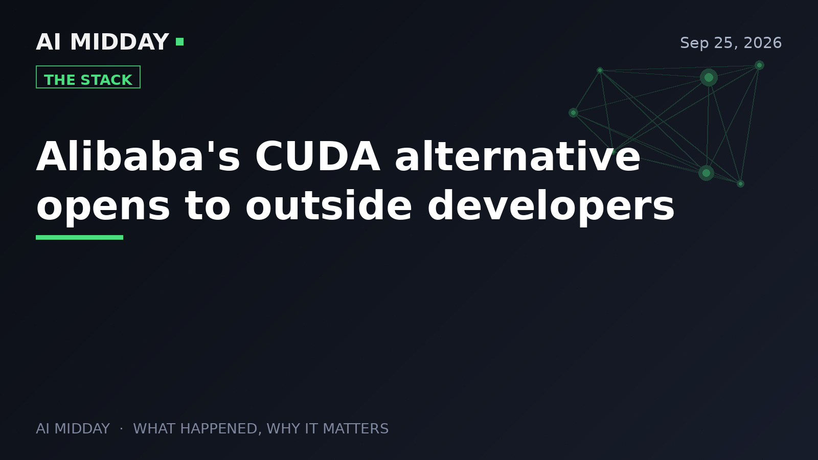 Alibaba's CUDA alternative opens to outside developers