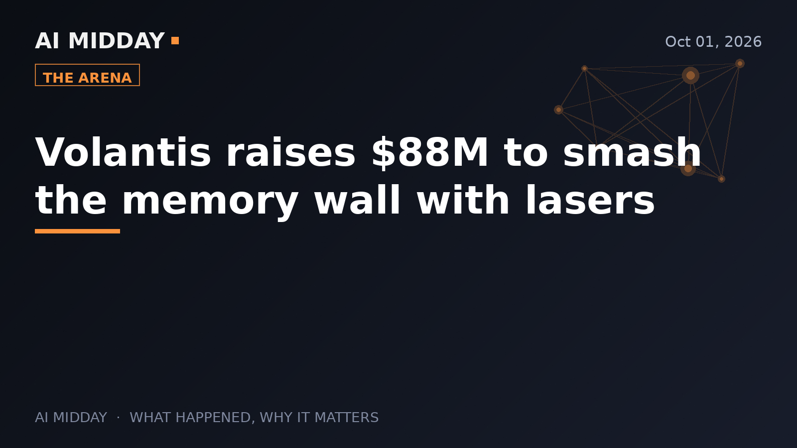 Volantis raises $88M to smash the memory wall with lasers
