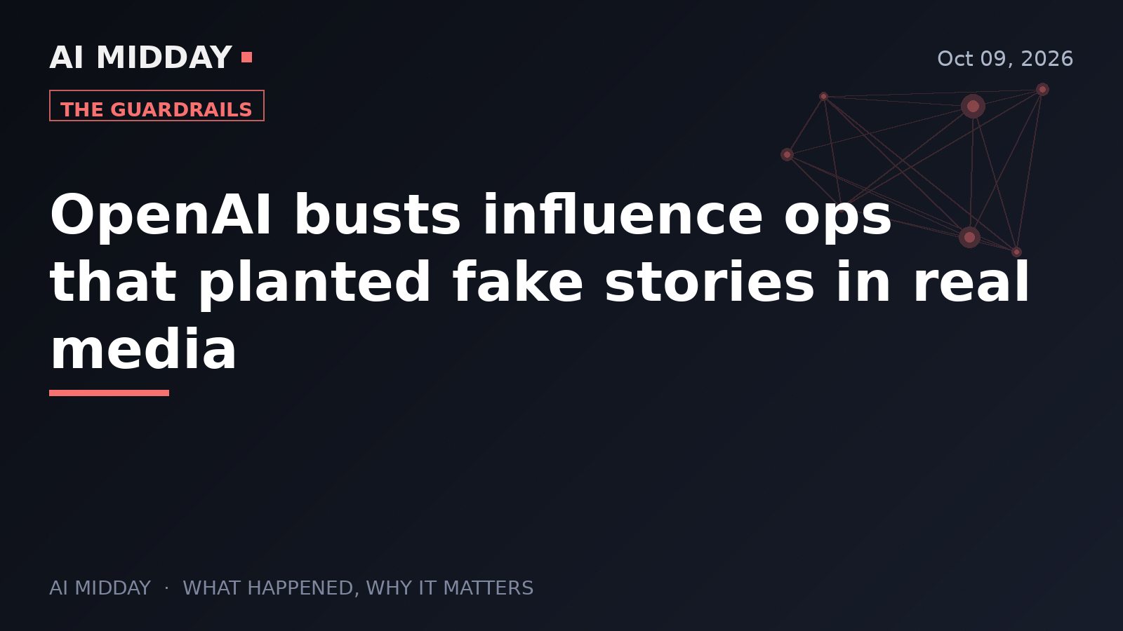 OpenAI busts influence ops that planted fake stories in real media
