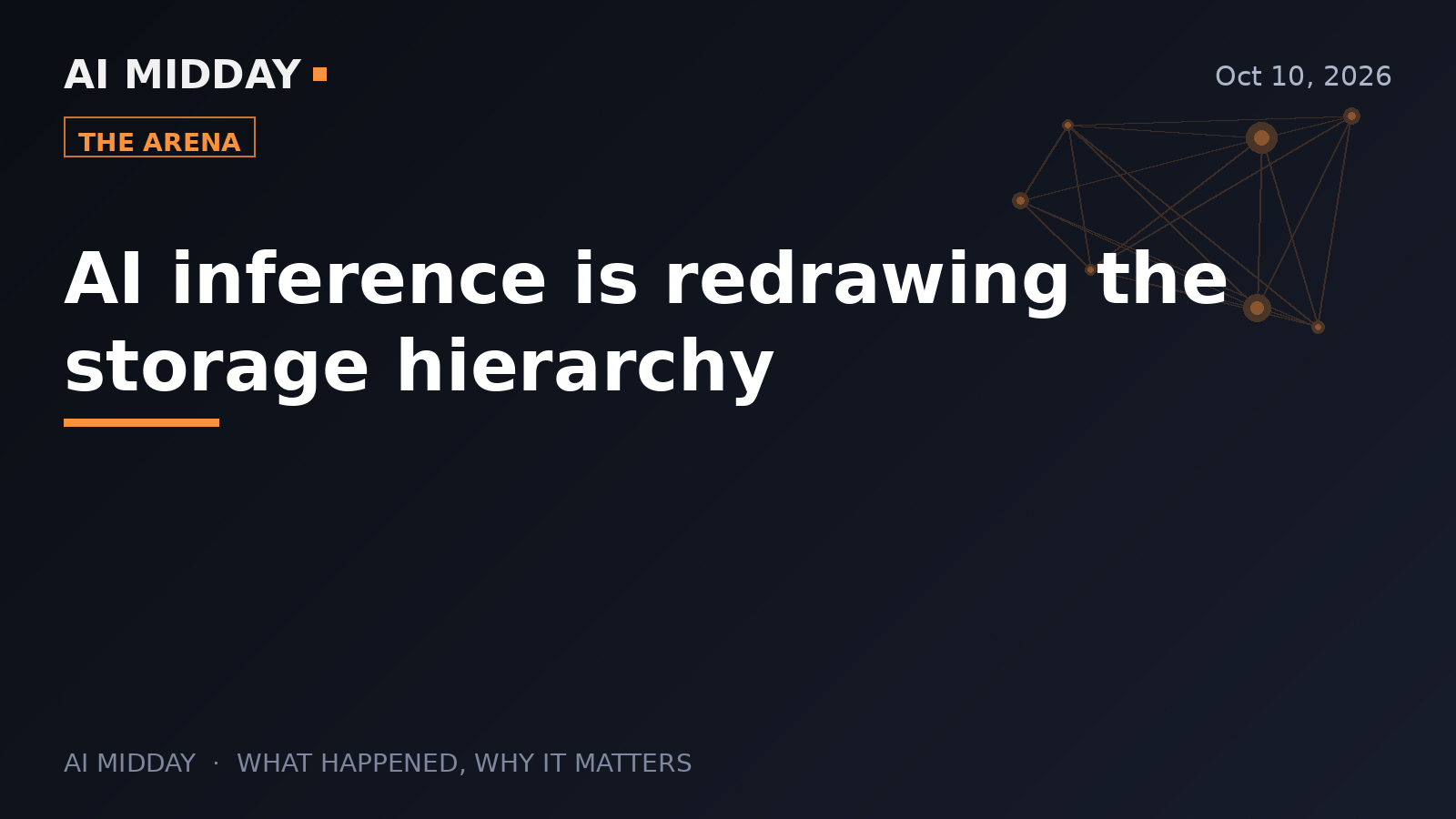 AI inference is redrawing the storage hierarchy