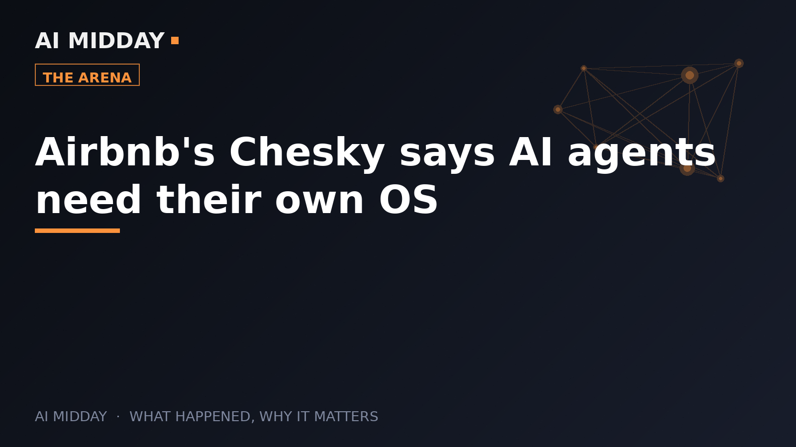 Airbnb's Chesky says AI agents need their own OS