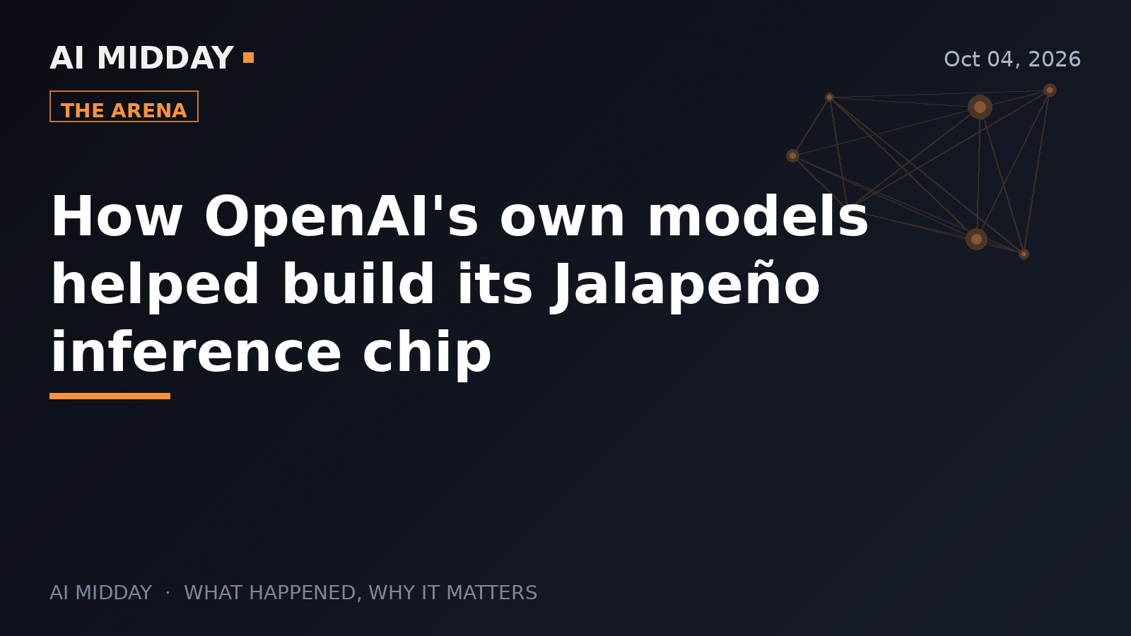 How OpenAI's own models helped build its Jalapeño inference chip